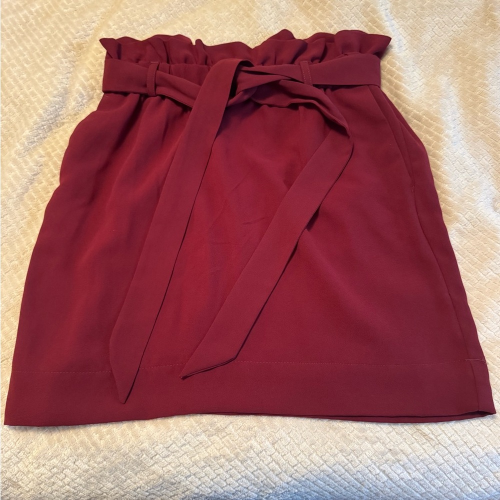 Express Burgundy Skirt